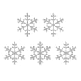thumbnail image 1 of 5pcs 40mm SnowFlake Buttons for Scrapbooking Craft Hair Clip Decor (White), 1 of 9
