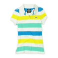 thumbnail image 2 of Ecko Unltd. Polo con rayas múltiples para mujer, blanco, extra pequeño Ecko Unltd. Polo, 2 of 2
