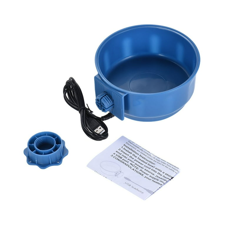 Heated Thermal Bowl Blue 96OZ 25Watt - 4 Paws Market