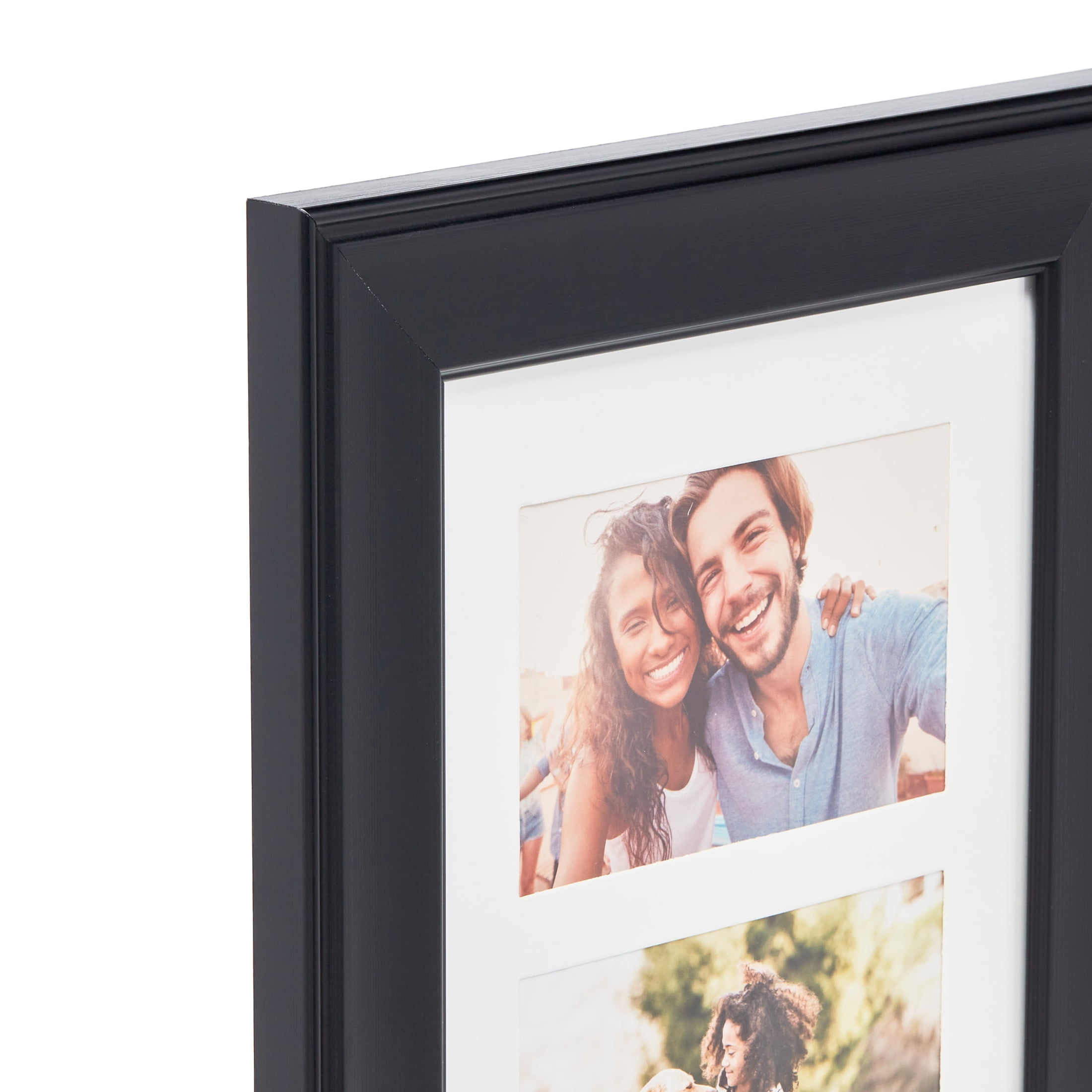 Mainstays – 4x6 Picture Frame – Black Bevel 4 Photo Collage Wall Photo Frame