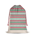 thumbnail image 2 of Christmas Bags Drawstring,Red and Green Christmas Pattern Large Xmas Christmas Gift Bags,Reusable for Xmas and New Year Party Favors and Supplies,27.6" X 19.7", 2 of 4