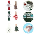 thumbnail image 4 of Entireivity 60Pcs Creative Photo Pegs Christmas Wood Clips Clothespins Photo Clips for DIY, 4 of 8