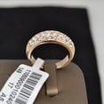 thumbnail image 4 of Womens Simple Fashion Pave Spot Drill Ring Geometric Copper Jewelry In Rose Gold Or White Gold Size 5.5 To 9 No 6 7 8 9, 4 of 8