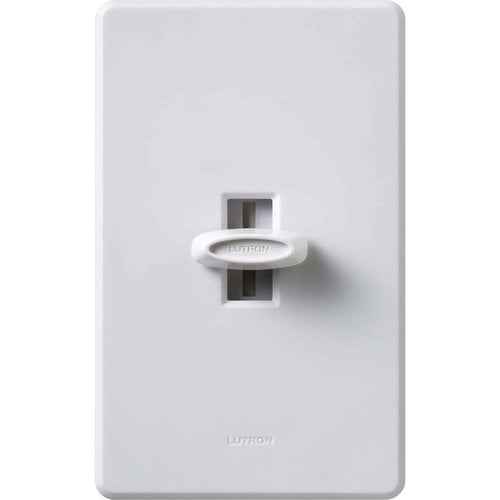 Lutron Electronics 600 Watt White & Ivory Glyder Dimmer  GL-600PH-DK