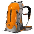 thumbnail image 1 of Mochila de senderismo Loowoko, impermeable, 50 litros, para acampar con funda para lluvia, 1 of 6
