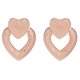 thumbnail image 1 of Pendientes simples de aleación con forma de amor para mujer, aretes colgantes elegantes a la moda para mujer (rosa), 1 of 1