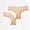 Beige, variant on Womens Underwear Seamless Flex Fit Womens Underwear Soft Plus Size 2-Pack Brief White M