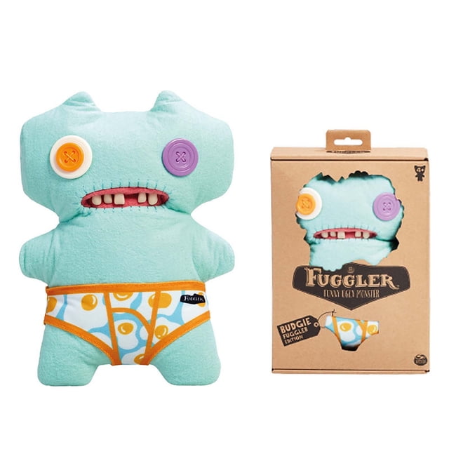 XOTX 9.4" Fuggler Funny Ugly Monster, Budgie Fugglers Edition Stuffed Animals Toys - Gaptooth Mcgoo Blue, Fuggler Stuffed Toys Plush Dolls for Kid, Age 4+
