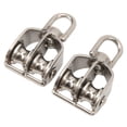 thumbnail image 1 of Heavy Duty Pulley Block,2Pcs Lifting Double Pulley Double Pulley Block Double Pulley Block Streamlined Design, 1 of 14