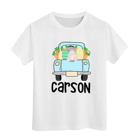 Shadoumai Easter Shirts Toddler Girls Easter's Day Graphic T-Shirts Crew Neck Short Sleeve T Shirt Top Funny Sports T-Shirt T Shirt for Boys and Girls