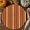 Multicolor, variant on Vintage Striped Round Braided Placemats Set of 4, Orange Brown Black Stripes Simple Country Heat Insulation Place Mats Washable Non-Slip Table Mats for Kitchen Dining Party, 15 Inches
