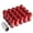 Red, variant on J2 Engineering LN-T7-021-15-RD J2 Engineering 7075 -T6 Forged Aluminum M12 x 1.5 20Pcs 50mm Knurled Top Lug Nuts w/ Adapter Red