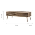 thumbnail image 3 of Mesa de Centro Top Living con Puertas Corredizas Café, 3 of 7