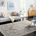 thumbnail image 2 of SAFAVIEH Reflection Sophia Traditional Area Rug, Dark Grey/Cream, 8' x 8' Square, 2 of 5