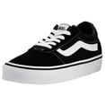 thumbnail image 1 of Zapatillas Vans Ward para mujer, tela de gamuza, negro y blanco 9, 1 of 8