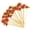 B, variant on 100pcs Colorful Rose Flower Cocktail Picks 4.7 Inch, Fancy Toothpicks for Appetizers Handmade Bamboo Appetizer Fruit Skewers Food Picks for Wedding Valentines Holiday Party Food Fruit Decoration