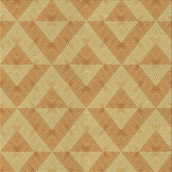 Ahgly Company Machine Washable Indoor Square Transitional Saffron Yellow Area Rugs, 5' Square