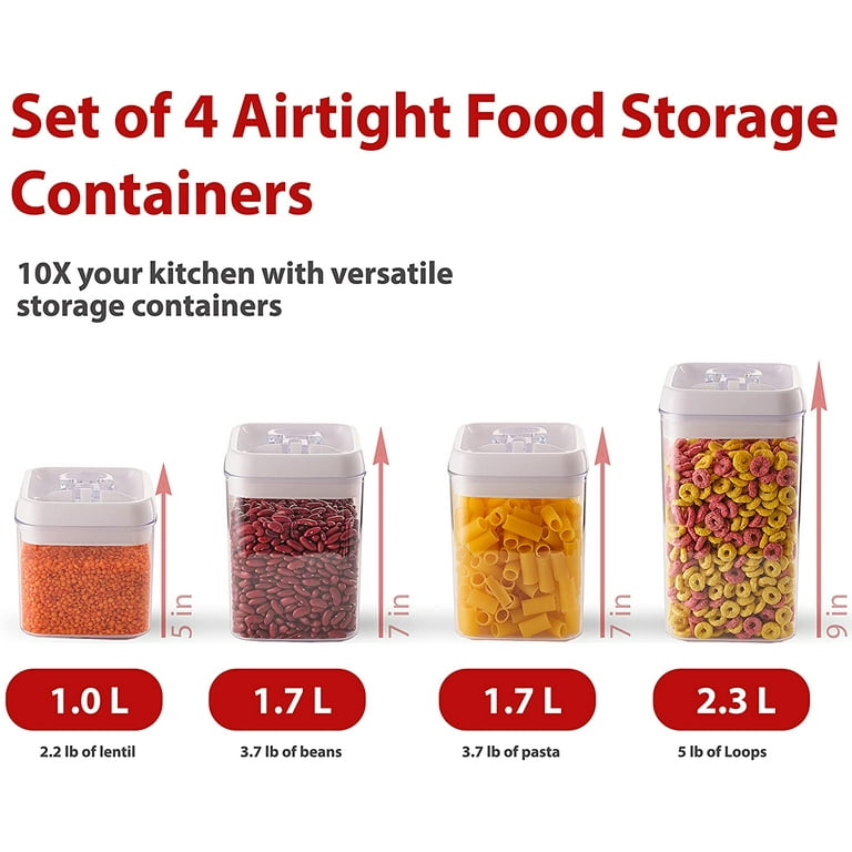 3 Pcs Food Storage Containers,Air Tight Containers for Food Flour Container Flour Storage Containers for Pantry Storage Containers Airtight Containers