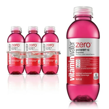 vitaminwater zero power-c electrolyte drink, dragonfruit, 16.9 fl oz bottle, 6 Count