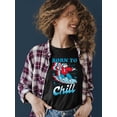 thumbnail image 2 of Born To Chill - Surfing Polar-Bear ICEE Graphic Women's T-shirt, 2 of 4