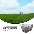 thumbnail image 4 of SHISUYAN Bike Rear Basket Waterproof Metal Wire Basket Cargo Rack Mount for Bike Riding Cycling, 4 of 9
