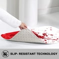 thumbnail image 2 of 1pc Durable Decorative Bathroom Anti-Slip Carpet, Red Ink Blot Thickened Flannel Mat Decor, Machine Washable, Suitable for Bathroom, Bedroom, Living Room, Kitchens Entrance,16x24 inches, 2 of 7