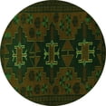 thumbnail image 1 of Ahgly Company Indoor Round Persian Green Traditional Area Rugs, 8' Round, 1 of 1