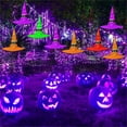 thumbnail image 3 of Less Than 5 Event & Party Halloween Hat Witch Hat Scene Layout LED Lights String Hat Party Supplies Witch Hat, 3 of 3