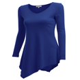 thumbnail image 2 of CHOK Tunique Longue à Manches Longues Col en V pour Femmes Robe T-Shirt, 2 of 3