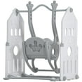 thumbnail image 3 of CIPACHO Toddler Swing Set, Indoor Outdoor Baby Swing Stand, Gray, 3 of 11