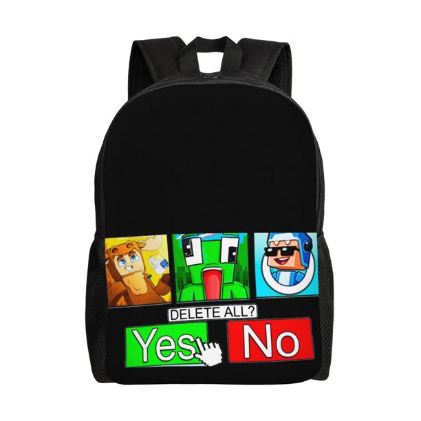 Mochila escolar ligera de Moosecraft Merch para portátil, para estudiantes de secundaria, preparatoria y universidad.