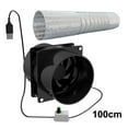 thumbnail image 1 of Home Kitchen Speed Regulating Duct Exhaust Air Ventilation Fan Sheds Noiseless, 1 of 7