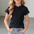 thumbnail image 2 of PEASKJP Girls' Tops, Tees & Blouses Casual Tops for Girl Girl's Graphic Short Sleeve T Shirt Summer Tee Top Halloween Shirts (Black,12-18 Months), 2 of 7