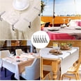 thumbnail image 4 of Paquete de 12 pinzas para mantel (plateadas), pinzas para mantel de acero inoxidable, adecuadas para exteriores, familias, cenas, picnics, fiestas y bodas, 4 of 4