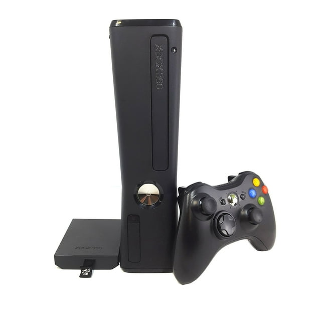 Microsoft - Xbox 360 S (Slim) 250GB Consola Videojuegos Retro - Negro (Reacondicionado)