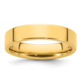 thumbnail image 4 of Auriga Fine Jewelry 14K Yellow Gold 5mm Standard Weight Flat Comfort Fit Wedding Band for Women Size 5.5, 4 of 6
