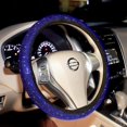 thumbnail image 1 of Bling Steering Wheel Cover Black for Women Car, 15 Inch Universal with Black Crystal Rhinestone Diamond Cool Bling Accessories Anti-Slip Wheel Protector, 1 of 7