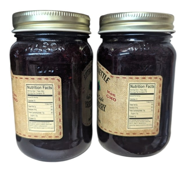 The Dutch Kettle Amish Homemade Boysenberry Jam – 2 Pack (18 oz Jars) – Small Batch, Sweet & Fruity, Amish Style