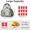 thumbnail image 4 of Earthy Style Boho Lunch Bag for Women, Vintage Insulated Tote with BPA-Free Foil, Leakproof Lunch Box for Work, School or Gym, 4 of 4