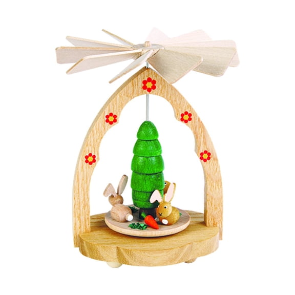 Alexander Taron 4.25" Richard Glaesser Easter Rabbits Mini Pyramid