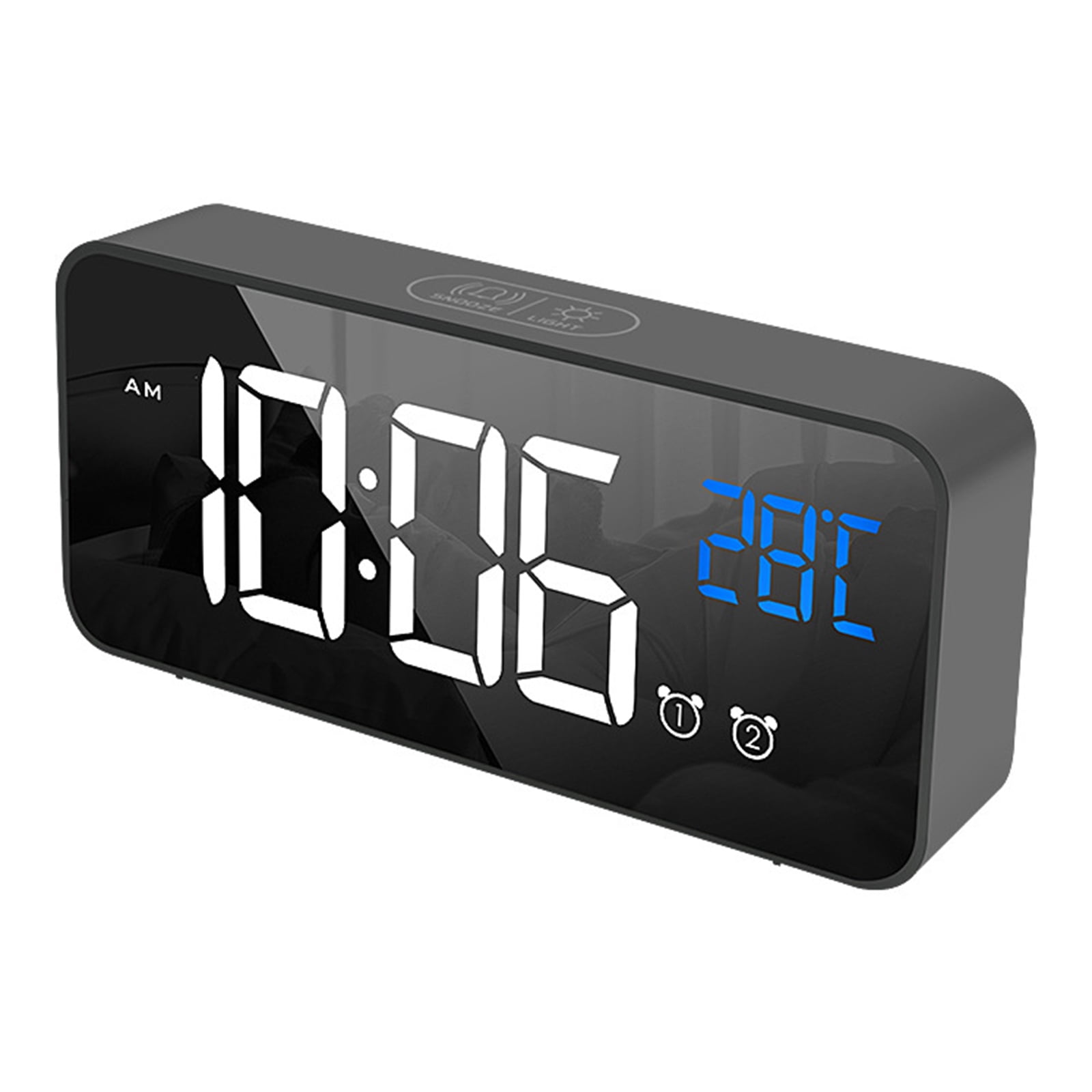 NEW Time Clock USB Rechargeable with 3 Levels Brightness 