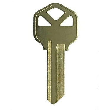 Blank Uncut Metal Key for KW1 Kwikset Brass Finish Pack of 10