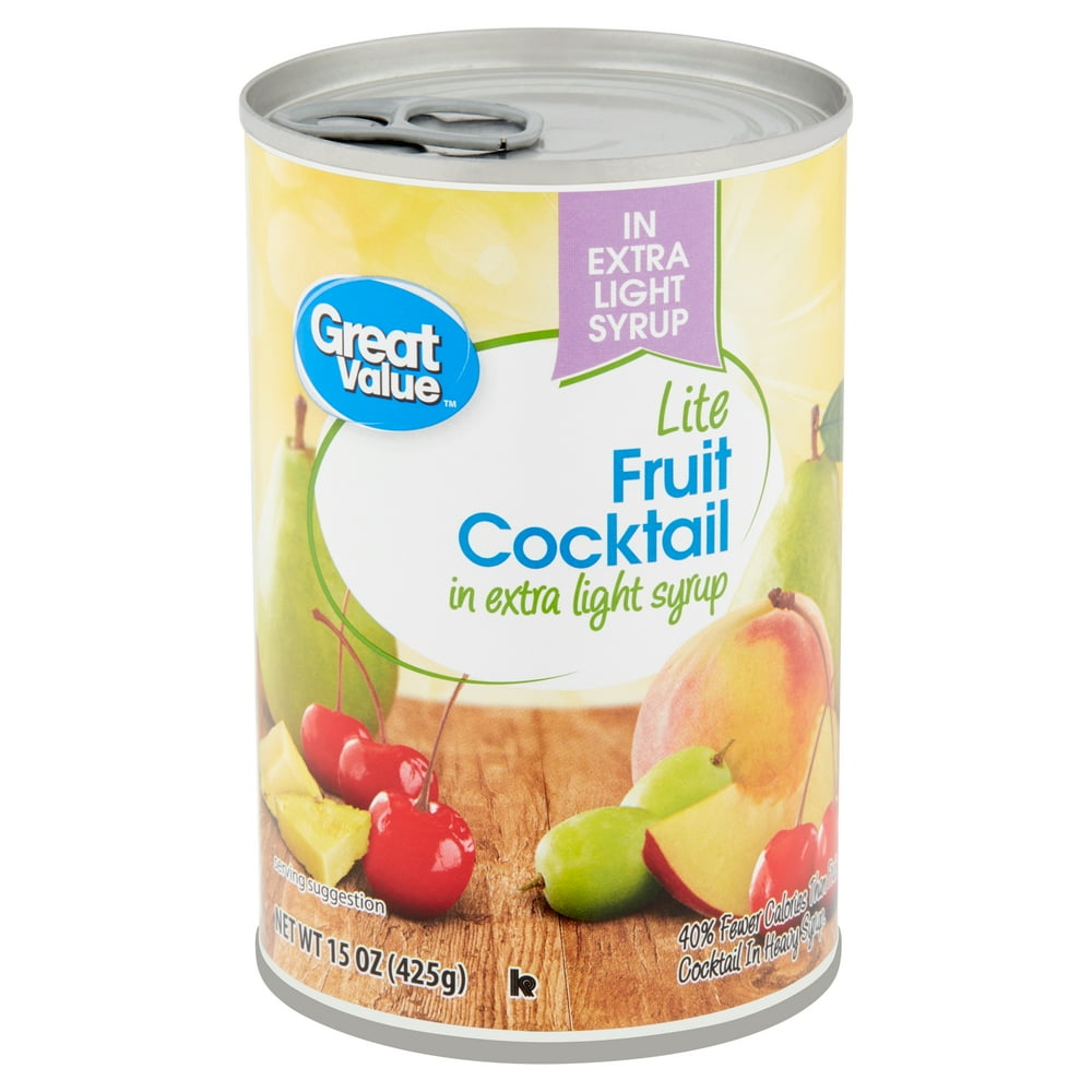 Great Value Lite Fruit Cocktail in Extra Light Syrup, 15 oz Walmart