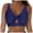 Dark Blue, variant on GEWSEY Bikini Tops for Women Twist Front Swimsuit Top Cropped Tankini Tops Cut Out Bathing Suit Tops Only (Hot Pink, S)