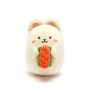 Anirollz Food Plush Stuffed Animal Bunny Toy Hot Dog Squishy Mini Ball Bunniroll