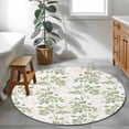 thumbnail image 3 of Round Rugs 3Ft, Sage Green Fruit Round Area Rug Washable Indoor Throw Carpet, Vintage Plant Nature Botanical Flower Small Non Slip Circle Rug for Bedroom Living Room Home Decor Aesthetic, 3 of 8