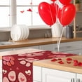 thumbnail image 6 of Valentines Day Dog Cat Paw Prints Table Runner, Red Love Hearts Kitchen Dining Table Decoration Pet Lover Gift, Anniversary Wedding Burlap Indoor Outdoor Home Decor Party Supply 13.8 x 90 Inches, 6 of 6