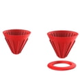 thumbnail image 1 of Conos de goteo de café de silicona shamjiam rojo, 1 of 9