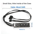 thumbnail image 5 of 9Pin USB Header Splitter, USB 2.0 Header Splitter with SATA Power Cable, Internal USB Hub for CPU/RGB Light/Printer, 5 of 5