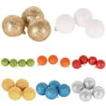 thumbnail image 5 of 12pcs Christmas Baubles Glitter Chic Round Christmas Balls Ornament New Year Christmas Tree Decorations, 5 of 7